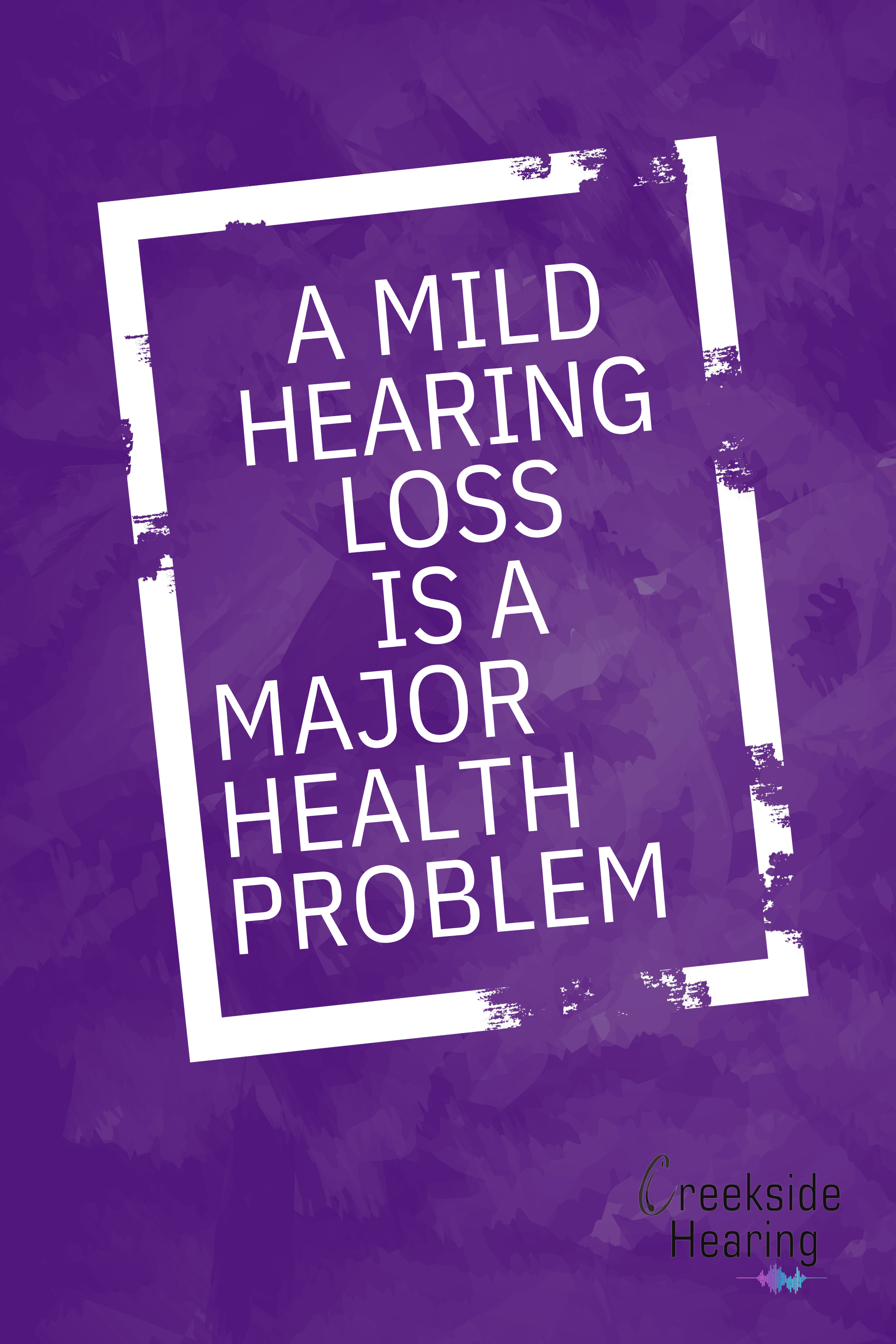 A mild hearing loss is a major health problem
